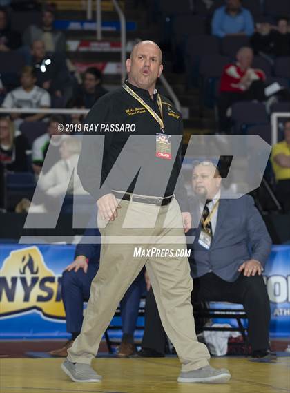 Thumbnail 3 in NYSPHSAA D1 Wrestling Championships (Finals 170 - 285 lbs) photogallery.