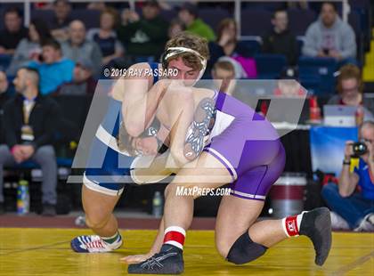 Thumbnail 3 in NYSPHSAA D1 Wrestling Championships (Finals 170 - 285 lbs) photogallery.