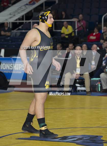 Thumbnail 1 in NYSPHSAA D1 Wrestling Championships (Finals 170 - 285 lbs) photogallery.