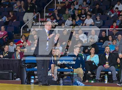 Thumbnail 3 in NYSPHSAA D1 Wrestling Championships (Finals 170 - 285 lbs) photogallery.