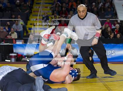 Thumbnail 1 in NYSPHSAA D1 Wrestling Championships (Finals 170 - 285 lbs) photogallery.
