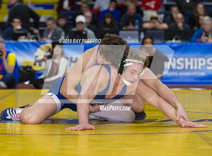 Thumbnail 1 in NYSPHSAA D1 Wrestling Championships (Finals 170 - 285 lbs) photogallery.