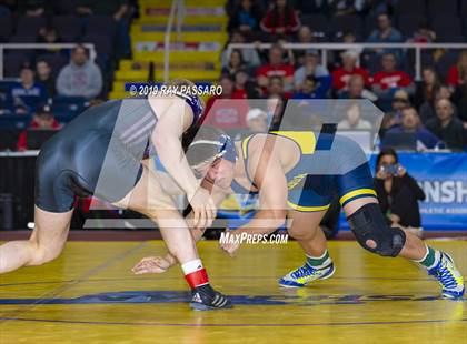 Thumbnail 3 in NYSPHSAA D1 Wrestling Championships (Finals 170 - 285 lbs) photogallery.