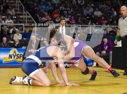 Thumbnail 3 in NYSPHSAA D1 Wrestling Championships (Finals 170 - 285 lbs) photogallery.