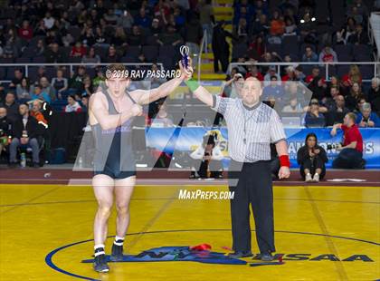Thumbnail 3 in NYSPHSAA D1 Wrestling Championships (Finals 170 - 285 lbs) photogallery.