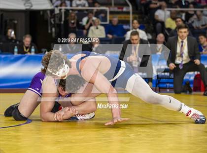 Thumbnail 2 in NYSPHSAA D1 Wrestling Championships (Finals 170 - 285 lbs) photogallery.