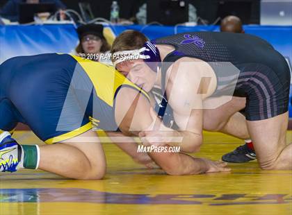 Thumbnail 3 in NYSPHSAA D1 Wrestling Championships (Finals 170 - 285 lbs) photogallery.