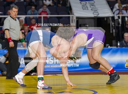 Thumbnail 3 in NYSPHSAA D1 Wrestling Championships (Finals 170 - 285 lbs) photogallery.