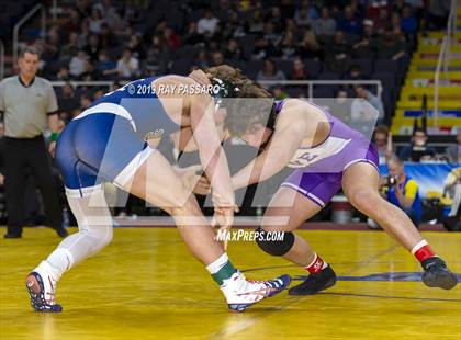 Thumbnail 3 in NYSPHSAA D1 Wrestling Championships (Finals 170 - 285 lbs) photogallery.