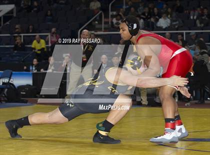 Thumbnail 1 in NYSPHSAA D1 Wrestling Championships (Finals 170 - 285 lbs) photogallery.