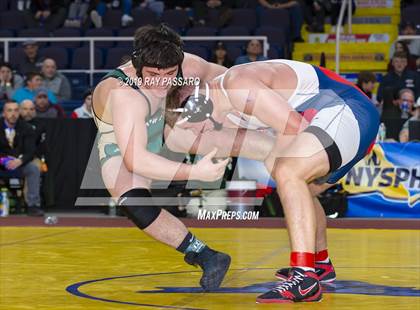 Thumbnail 3 in NYSPHSAA D1 Wrestling Championships (Finals 170 - 285 lbs) photogallery.