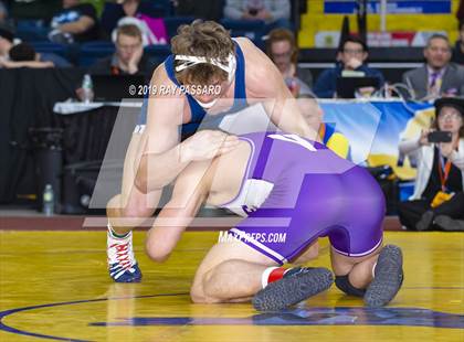 Thumbnail 1 in NYSPHSAA D1 Wrestling Championships (Finals 170 - 285 lbs) photogallery.