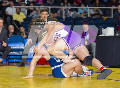 Thumbnail 3 in NYSPHSAA D1 Wrestling Championships (Finals 170 - 285 lbs) photogallery.