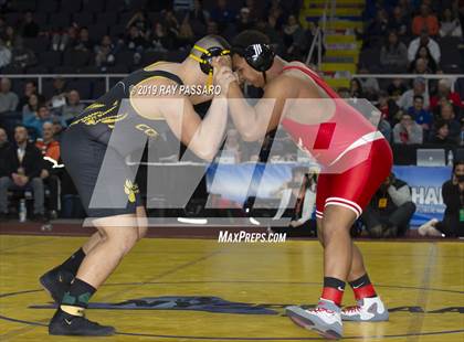 Thumbnail 2 in NYSPHSAA D1 Wrestling Championships (Finals 170 - 285 lbs) photogallery.
