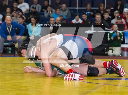 Thumbnail 1 in NYSPHSAA D1 Wrestling Championships (Finals 170 - 285 lbs) photogallery.