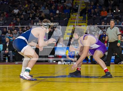 Thumbnail 1 in NYSPHSAA D1 Wrestling Championships (Finals 170 - 285 lbs) photogallery.
