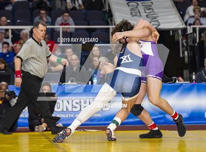 Thumbnail 1 in NYSPHSAA D1 Wrestling Championships (Finals 170 - 285 lbs) photogallery.