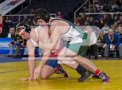 Thumbnail 1 in NYSPHSAA D1 Wrestling Championships (Finals 170 - 285 lbs) photogallery.