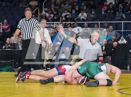Thumbnail 1 in NYSPHSAA D1 Wrestling Championships (Finals 170 - 285 lbs) photogallery.