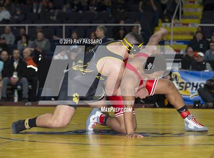 Thumbnail 2 in NYSPHSAA D1 Wrestling Championships (Finals 170 - 285 lbs) photogallery.