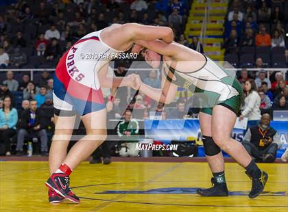 Thumbnail 3 in NYSPHSAA D1 Wrestling Championships (Finals 170 - 285 lbs) photogallery.