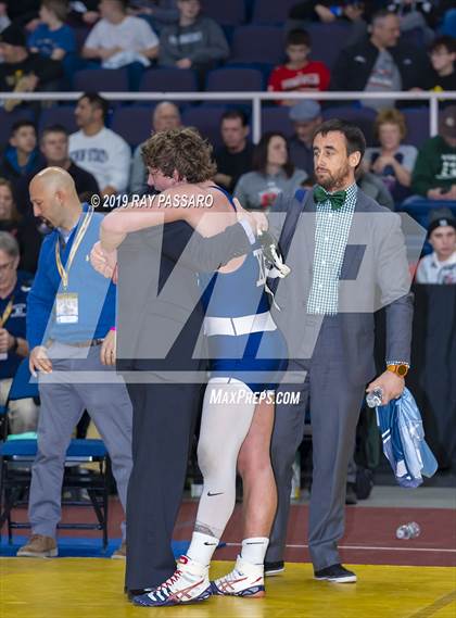 Thumbnail 2 in NYSPHSAA D1 Wrestling Championships (Finals 170 - 285 lbs) photogallery.