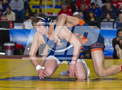 Thumbnail 1 in NYSPHSAA D1 Wrestling Championships (Finals 170 - 285 lbs) photogallery.