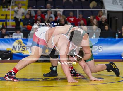 Thumbnail 3 in NYSPHSAA D1 Wrestling Championships (Finals 170 - 285 lbs) photogallery.