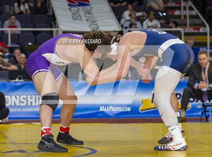 Thumbnail 3 in NYSPHSAA D1 Wrestling Championships (Finals 170 - 285 lbs) photogallery.