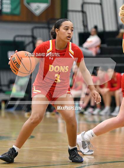 Thumbnail 2 in Cathedral Catholic vs. Piedmont (St. Mary's Stockton MLK Showcase) photogallery.