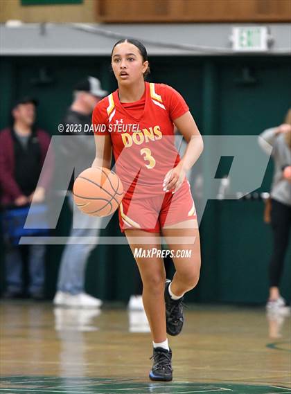 Thumbnail 2 in Cathedral Catholic vs. Piedmont (St. Mary's Stockton MLK Showcase) photogallery.