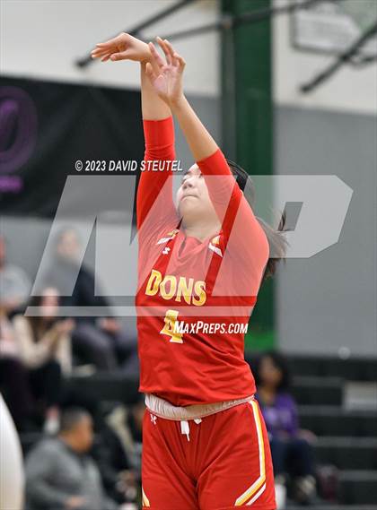 Thumbnail 1 in Cathedral Catholic vs. Piedmont (St. Mary's Stockton MLK Showcase) photogallery.
