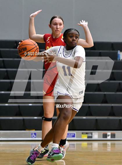 Thumbnail 1 in Cathedral Catholic vs. Piedmont (St. Mary's Stockton MLK Showcase) photogallery.