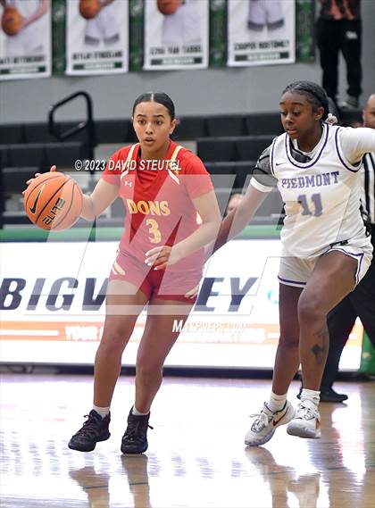 Thumbnail 2 in Cathedral Catholic vs. Piedmont (St. Mary's Stockton MLK Showcase) photogallery.