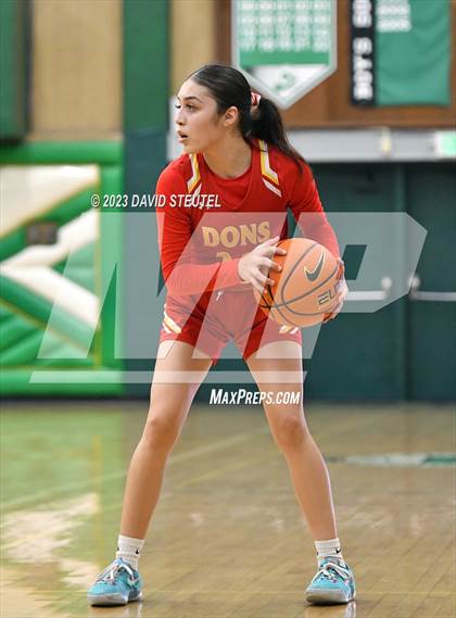 Thumbnail 1 in Cathedral Catholic vs. Piedmont (St. Mary's Stockton MLK Showcase) photogallery.