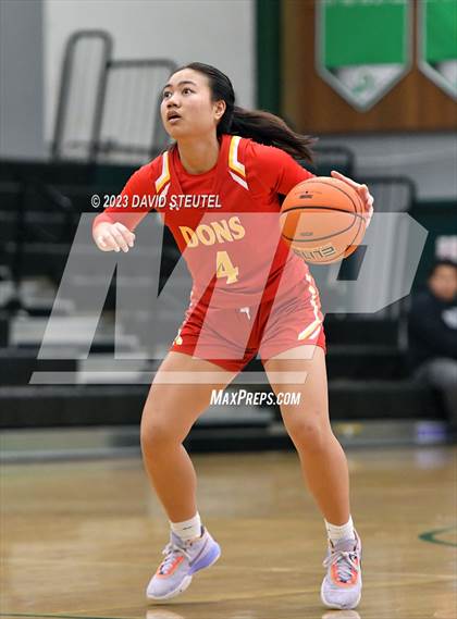 Thumbnail 2 in Cathedral Catholic vs. Piedmont (St. Mary's Stockton MLK Showcase) photogallery.