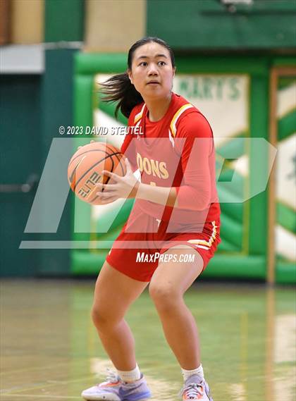 Thumbnail 1 in Cathedral Catholic vs. Piedmont (St. Mary's Stockton MLK Showcase) photogallery.