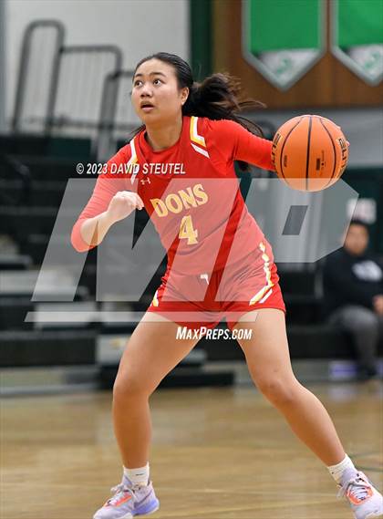 Thumbnail 3 in Cathedral Catholic vs. Piedmont (St. Mary's Stockton MLK Showcase) photogallery.