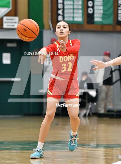 Thumbnail 3 in Cathedral Catholic vs. Piedmont (St. Mary's Stockton MLK Showcase) photogallery.