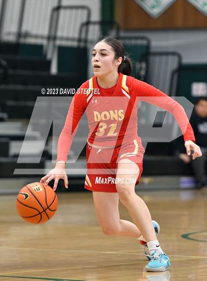 Thumbnail 3 in Cathedral Catholic vs. Piedmont (St. Mary's Stockton MLK Showcase) photogallery.