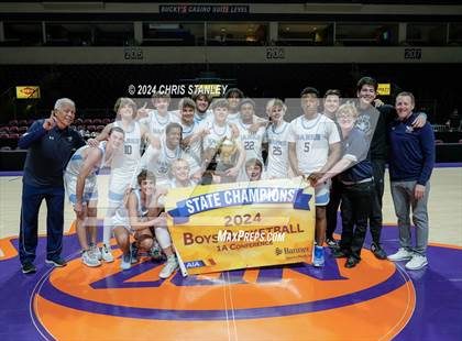 Thumbnail 2 in The Gregory School vs North Valley Christian Academy (AIA-1A Final-Awards) photogallery.