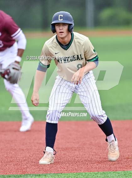 Thumbnail 2 in Cathedral vs. Lawrence Central (IHSAA 4A Section 10 Semifinal)  photogallery.