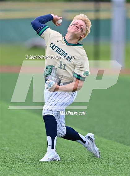 Thumbnail 3 in Cathedral vs. Lawrence Central (IHSAA 4A Section 10 Semifinal)  photogallery.