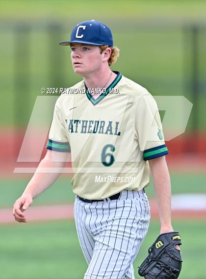 Thumbnail 1 in Cathedral vs. Lawrence Central (IHSAA 4A Section 10 Semifinal)  photogallery.
