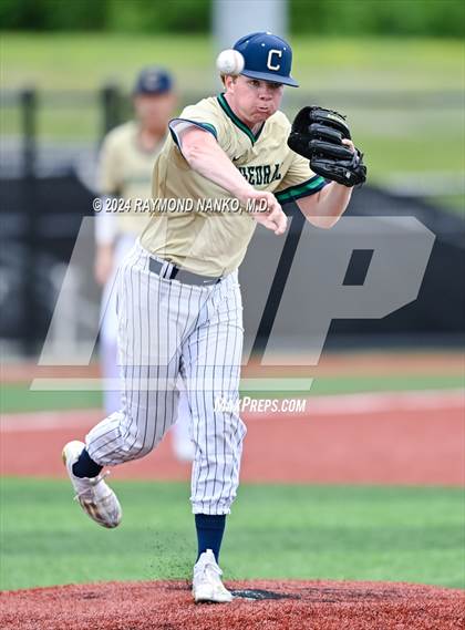 Thumbnail 3 in Cathedral vs. Lawrence Central (IHSAA 4A Section 10 Semifinal)  photogallery.