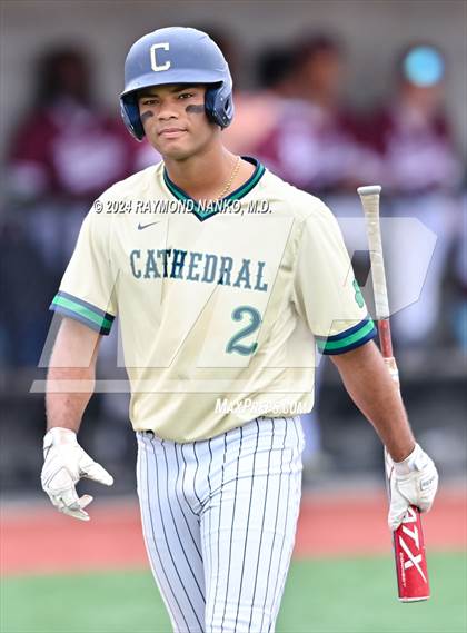 Thumbnail 1 in Cathedral vs. Lawrence Central (IHSAA 4A Section 10 Semifinal)  photogallery.
