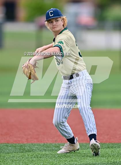 Thumbnail 3 in Cathedral vs. Lawrence Central (IHSAA 4A Section 10 Semifinal)  photogallery.