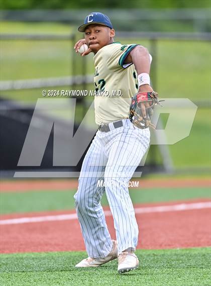Thumbnail 1 in Cathedral vs. Lawrence Central (IHSAA 4A Section 10 Semifinal)  photogallery.