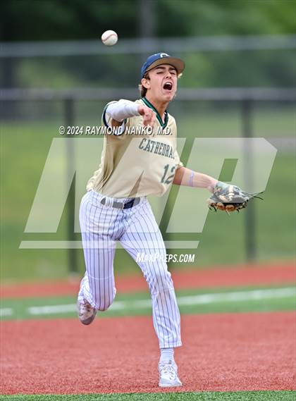 Thumbnail 1 in Cathedral vs. Lawrence Central (IHSAA 4A Section 10 Semifinal)  photogallery.