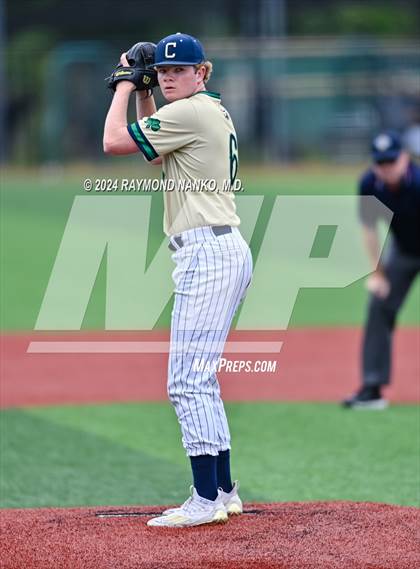 Thumbnail 3 in Cathedral vs. Lawrence Central (IHSAA 4A Section 10 Semifinal)  photogallery.